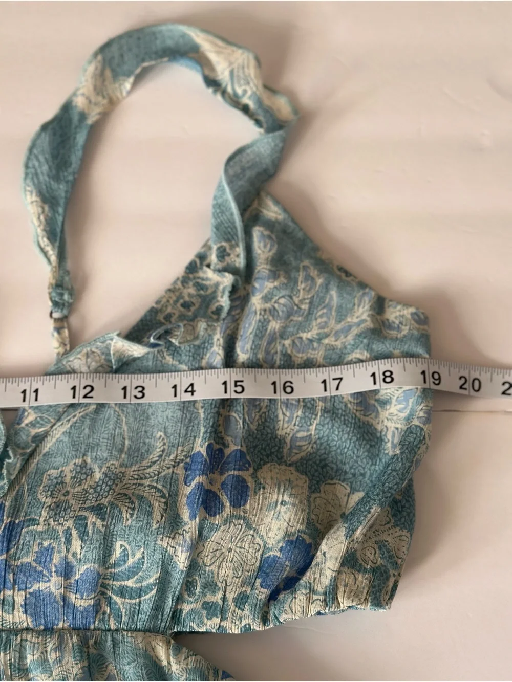 Abercrombie & Fitch Teal Floral Midi Dress Size XL